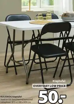 Jysk Kuleskog klaptafel aanbieding