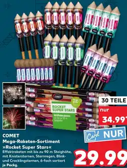 Kaufland DE Comet Mega-Raketen-Sortiment Rocket Super Stars aanbieding
