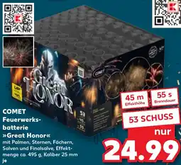Kaufland DE Comet Feuerwerksbatterie Great Honor aanbieding