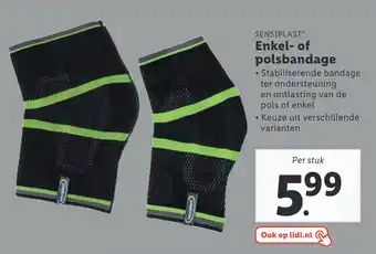 Lidl Sensiplast Enkel- Of Polsbandage aanbieding