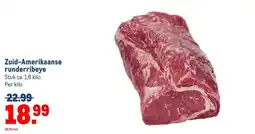 Makro Zuid-Amerikaanse runderribeye aanbieding