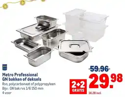 Makro Metro Professional GN bakken of deksels aanbieding