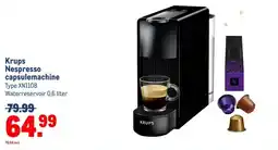 Makro Krups Nespresso capsulemachine aanbieding