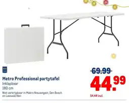 Makro Metro Professional partytafel aanbieding