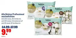 Makro Alle Bolsius Professional waxinelichten aanbieding