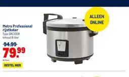 Makro Metro Professional rijstkoker aanbieding