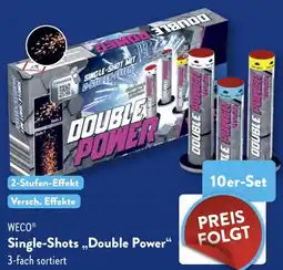 ALDI Weco Single Shots Double Power aanbieding
