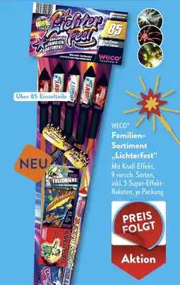 ALDI Weco Familien Sortiment Lichterfest aanbieding