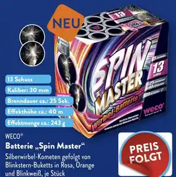 ALDI Weco Batterie Spin Master aanbieding