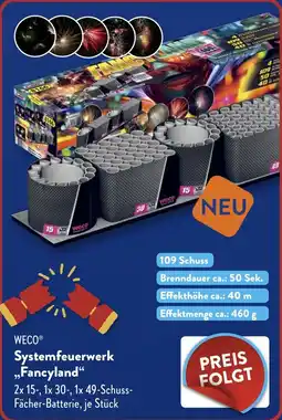 ALDI Weco Systemfeuerwerk Fancyland aanbieding
