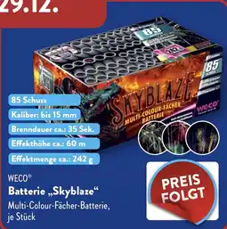 ALDI Weco Batterie Skyblaze aanbieding