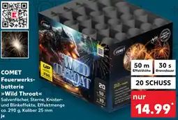 Kaufland DE Comet Feuerwerksbatterie Wild Throat aanbieding