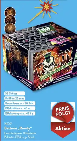 ALDI Weco Batterie Rowdy aanbieding