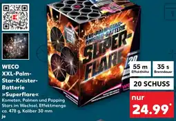 Kaufland DE Weco XXL-Palmstar-Knister-Batterie Superflare aanbieding