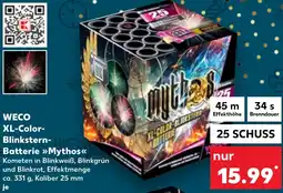 Kaufland DE Weco XL-Color-Blinkstern-Batterie Mythos aanbieding