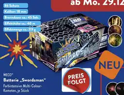 ALDI Weco Batterie Swordsman aanbieding