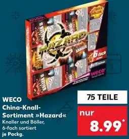 Kaufland DE Weco China-Knall-Sortiment Hazard aanbieding