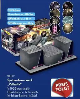 ALDI Weco Systemfeuerwerk Valhalla aanbieding