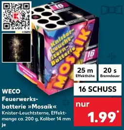 Kaufland DE Weco Feuerwerk Batterie Mosaik aanbieding