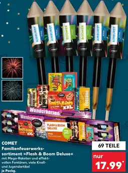 Kaufland DE Comet Familienfeuerwerk Sortiment Flash & Boom Deluxe aanbieding
