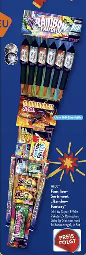 ALDI Weco Familien Sortiment Rainbow Fantasy aanbieding