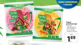 Lidl Vegan groentewraps aanbieding