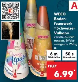 Kaufland DE Weco Bodenfeuerwerk Schweizer Vulkan aanbieding