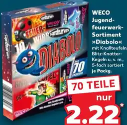 Kaufland DE Weco Jugendfeuerwerk Sortiment Diabolo aanbieding