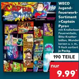 Kaufland DE Weco Jugendfeuerwerk Sortiment Captain Pyro aanbieding