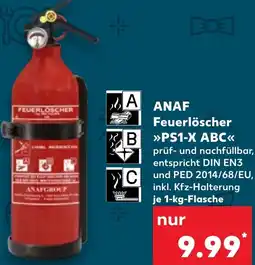 Kaufland DE ANAF Feuerlöscher PS1-X ABC aanbieding