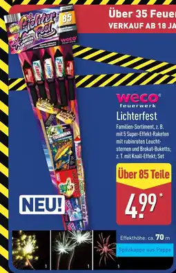 ALDI Weco Feuerwerk Lichterfest aanbieding