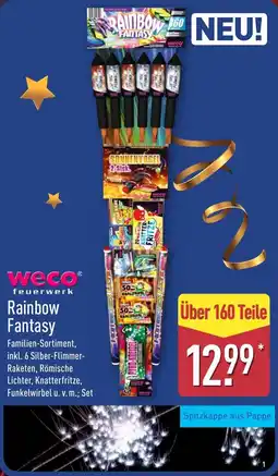 ALDI Weco Feuerwerk Rainbow Fantasy aanbieding