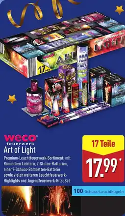ALDI Weco Feuerwerk Art of Light aanbieding