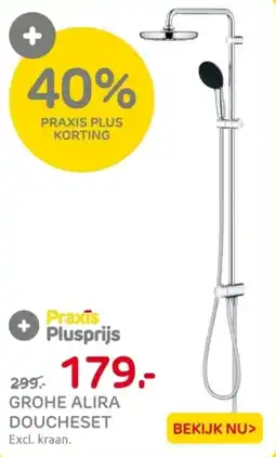 Praxis Grohe alira doucheset aanbieding