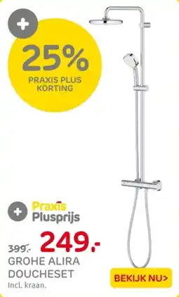 Praxis Grohe alira doucheset aanbieding