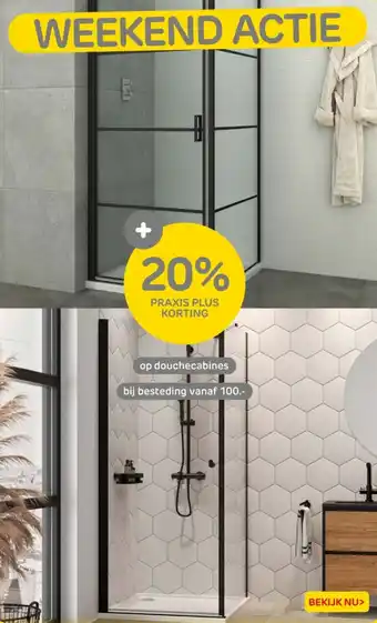 Praxis Op douchecabines aanbieding