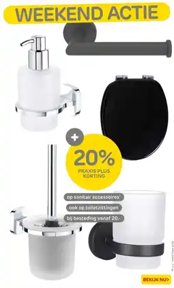 Praxis Op sanitair accessoires aanbieding