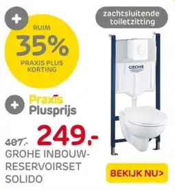Praxis Grohe inbouw-reservoirset solido aanbieding