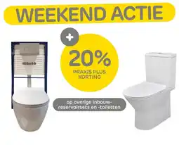 Praxis Op overige inbouw-reservoirsets en toiletten aanbieding
