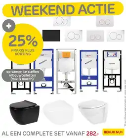 Praxis Op samen te stellen inbouwtoiletten aanbieding