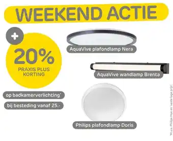 Praxis Op badkamerverlichting aanbieding