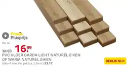 Praxis Pvc vloer garda licht naturel eiken of warm naturel eiken aanbieding