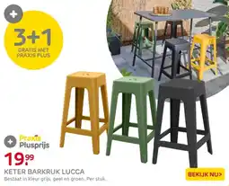 Praxis Keter barkruk lucca aanbieding