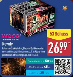 ALDI Weco feuerwerk Rowdy aanbieding