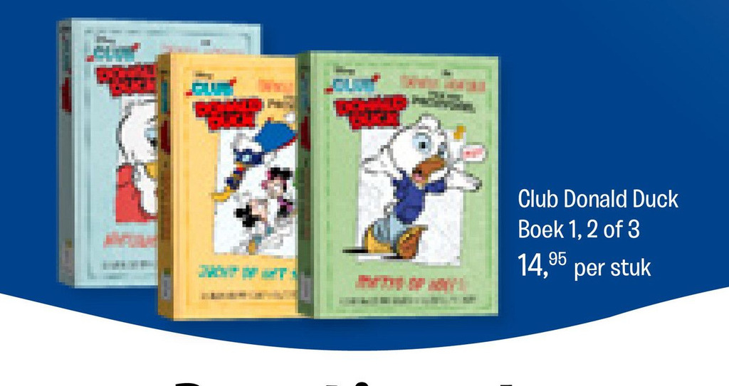 Club donald duck boek 1,2 of 3 aanbieding bij Donald Duck
