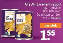 Albert Heijn Alle AH Excellent ragout aanbieding