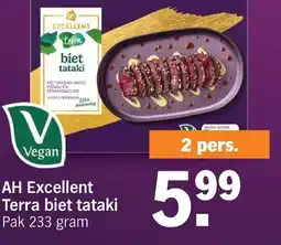 Albert Heijn AH Excellent Terra biet tataki aanbieding