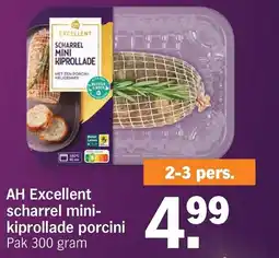 Albert Heijn AH Excellent scharrel mini kiprollade porcini aanbieding