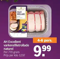 Albert Heijn AH Excellent varkensfiletrollade naturel aanbieding