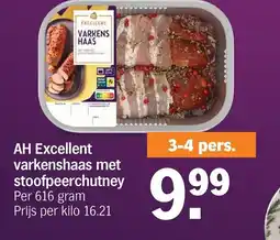 Albert Heijn AH Excellent varkenshaas met stoofpeerchutney aanbieding